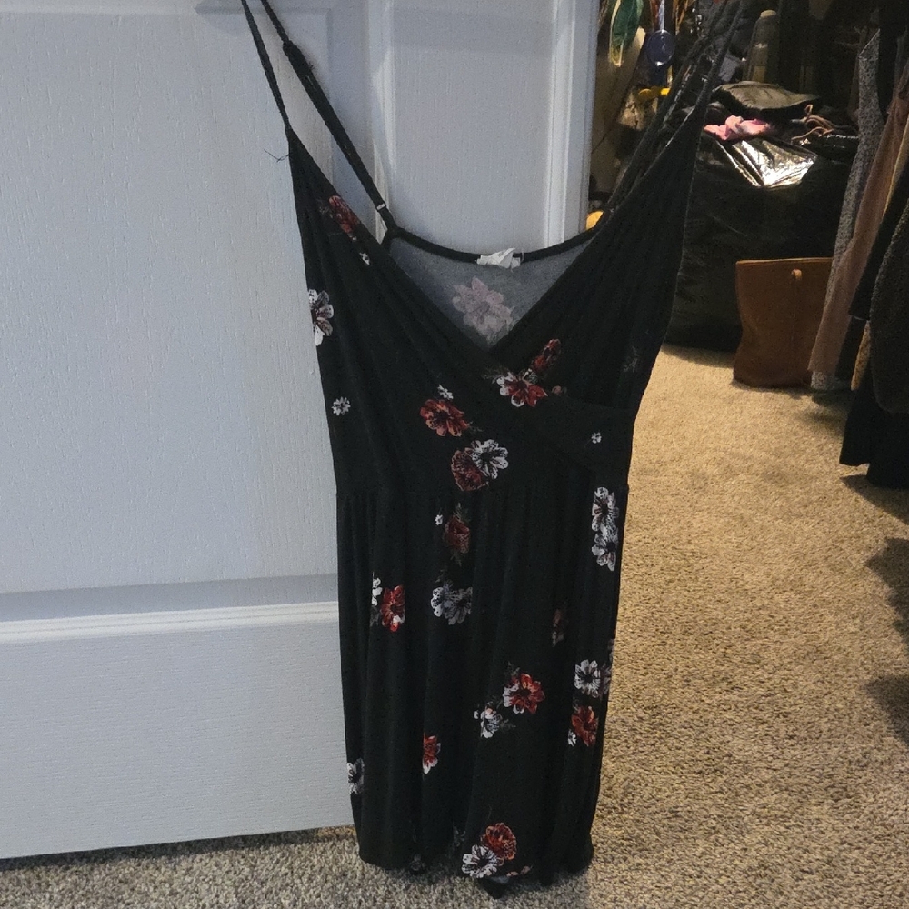 Garage Black Floral Dress